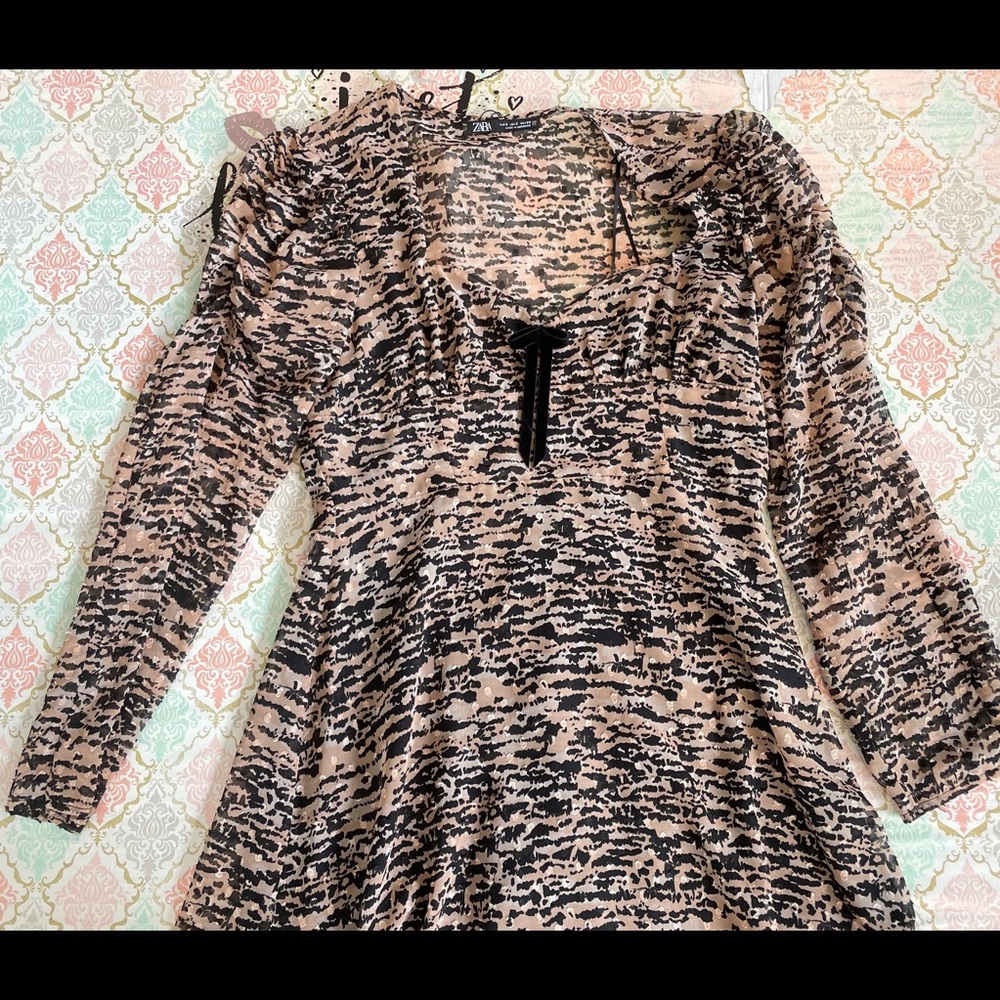 Super cute animal print Zara dress